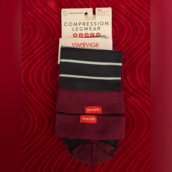 VIM&VIGR COMPRESSION SOCKS SIZE M/L - Picture 2 of 5